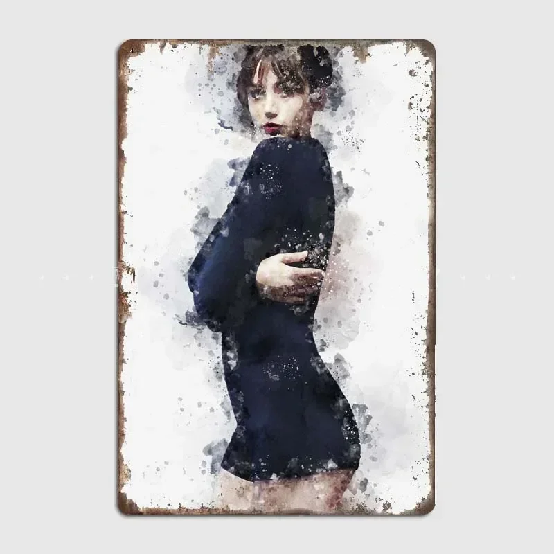 Ana De Armas  Vintage Cuban Character Art Poster for Wall Decor, Metal Tin Sign with Classic Design