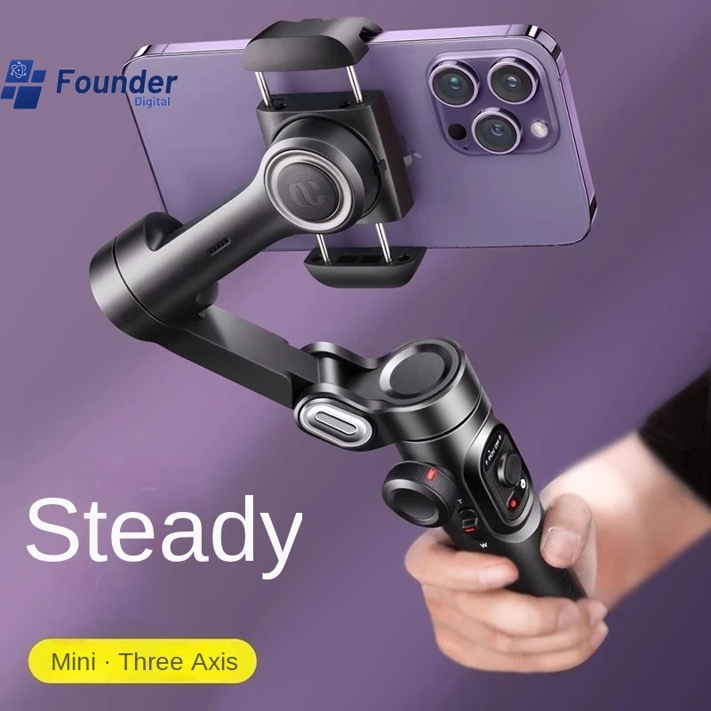 3C New 3-Axis Handheld Gimbal Stabilizer For Smartphone With Fill Light For IPhone Android Face Tracking Tiktok Vlog Smart XE