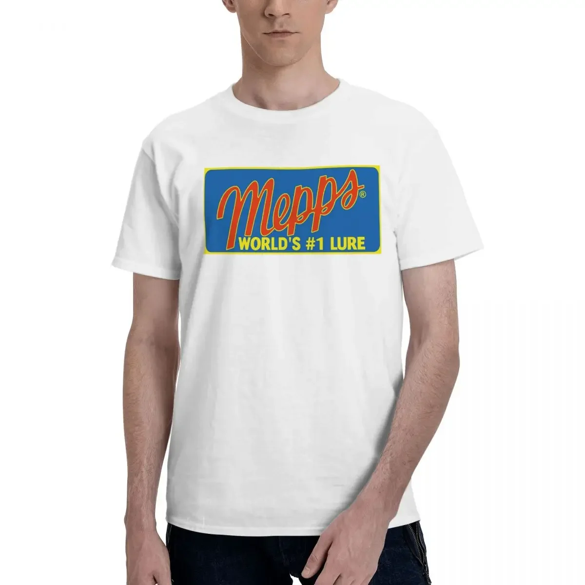 Mepps World's #1 Lure Pocket 100% Cotton T-shirt Unisex Oversized T Shirts Men crew Neck Short Sleeve S-6XL