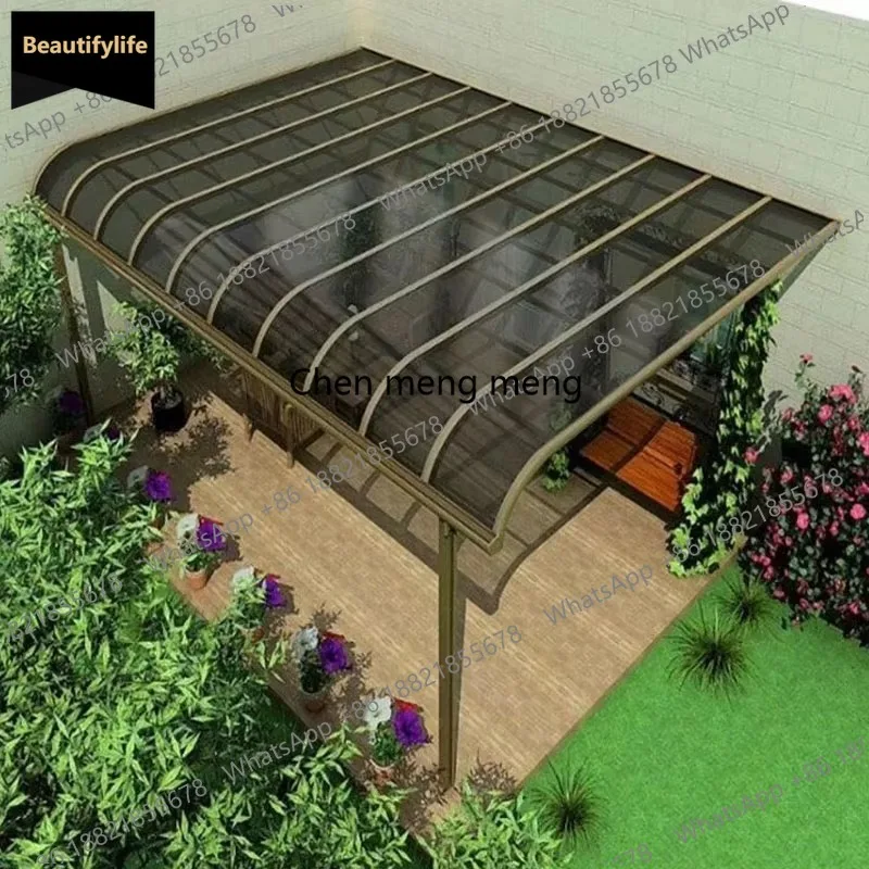 

Навес для патио A601 на заказ, современный дизайн, алюминиевая рама, солнцезащитный козырек для террасы и сада, защита от непогоды