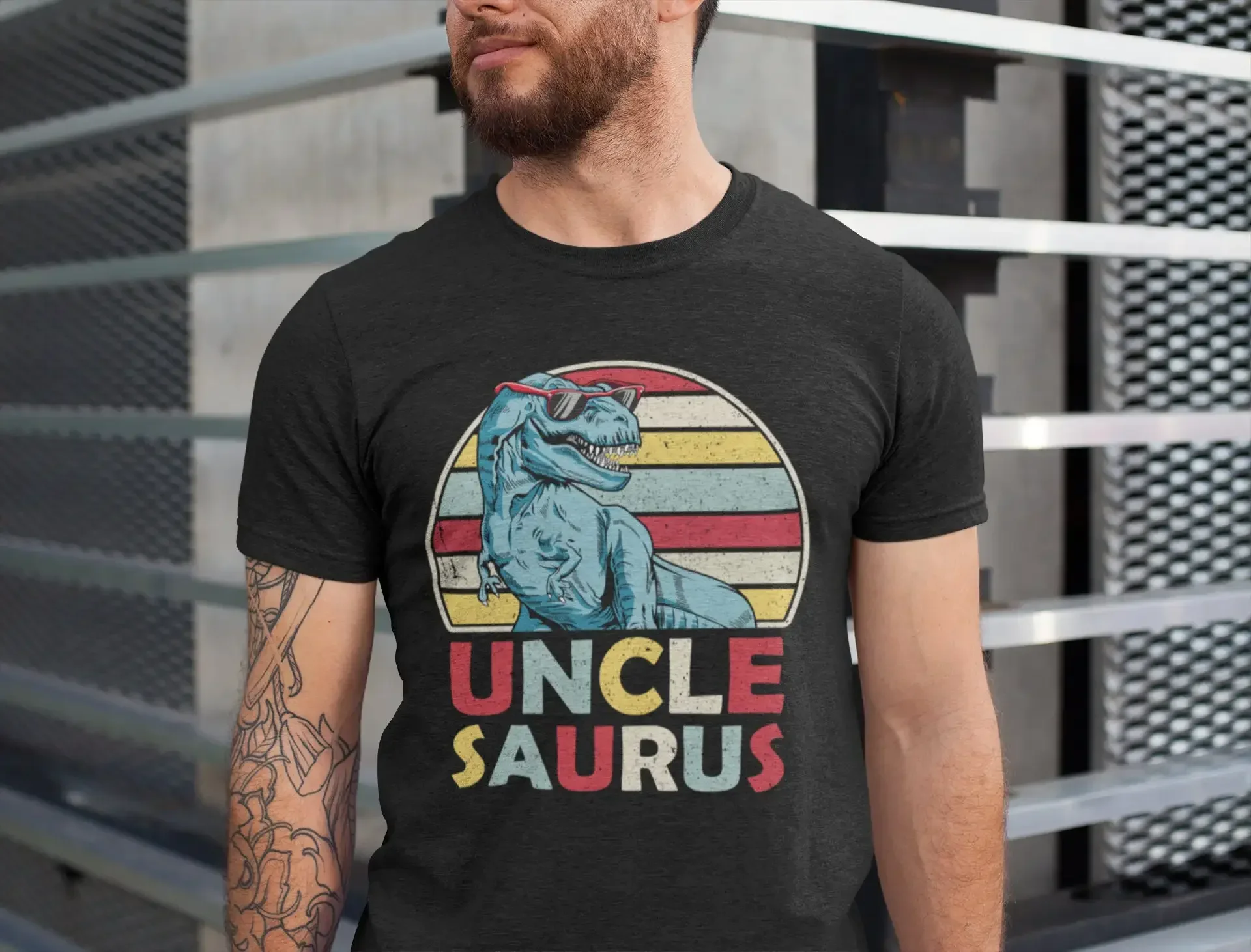 Uncle Saurus T Shirt UncleSaurus For dinosaur family Father s day gifts Funny