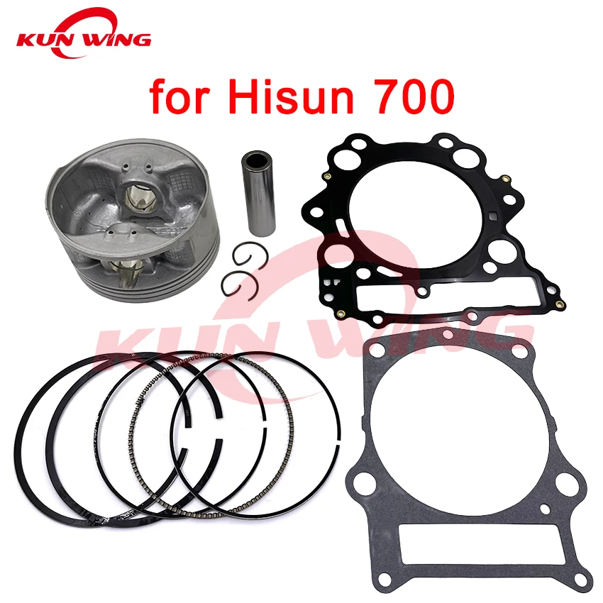 

102MM Bore Piston Kit Gasket for HISUN 700 HS700 HISUN 700CC Bennche Bigborn 700 13120-007-0000 ATV UTV Engine Parts