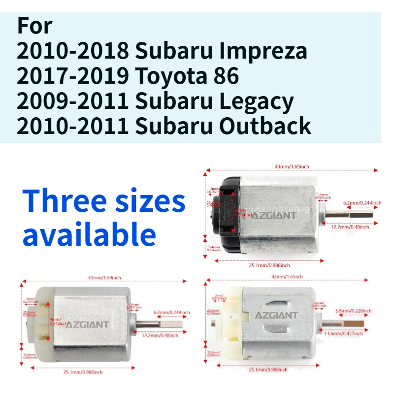 Для Toyota 86 Subaru Impreza Legacy Outback, внешнее боковое крыло автомобиля, зеркало заднего вида, складной мотор, ремонт, электропитание