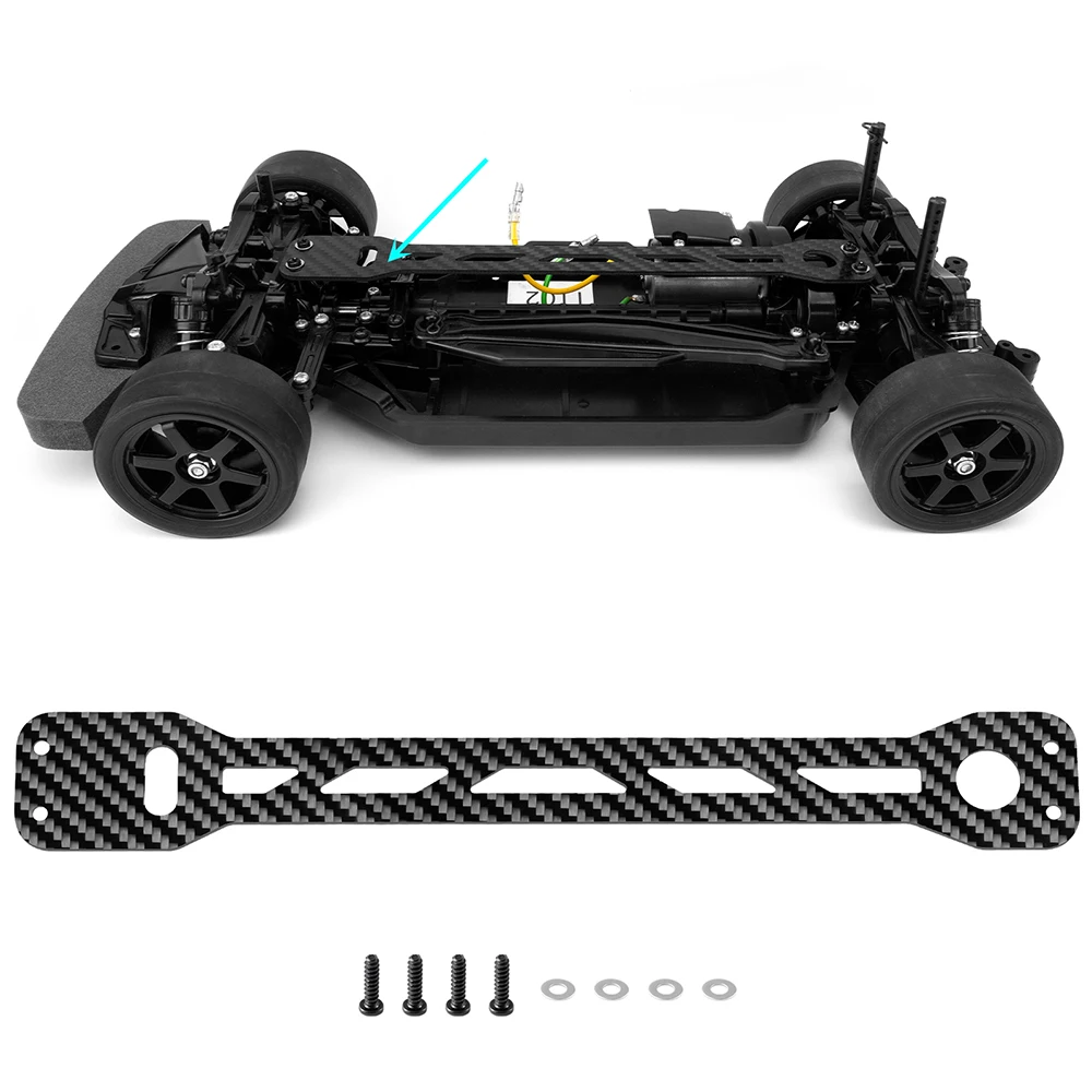 Trinood suporte de placa de montagem de bateria de metal suporte para 1/10 tamiya tt02 TT-02 rc peças de atualização de carro