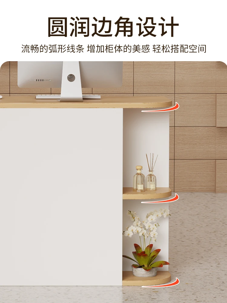 

Checkout page Bar Women's Clothing Store Beauty Salon Front Desk Reception Desk Catering Store Small Light Luxury Simple Counter