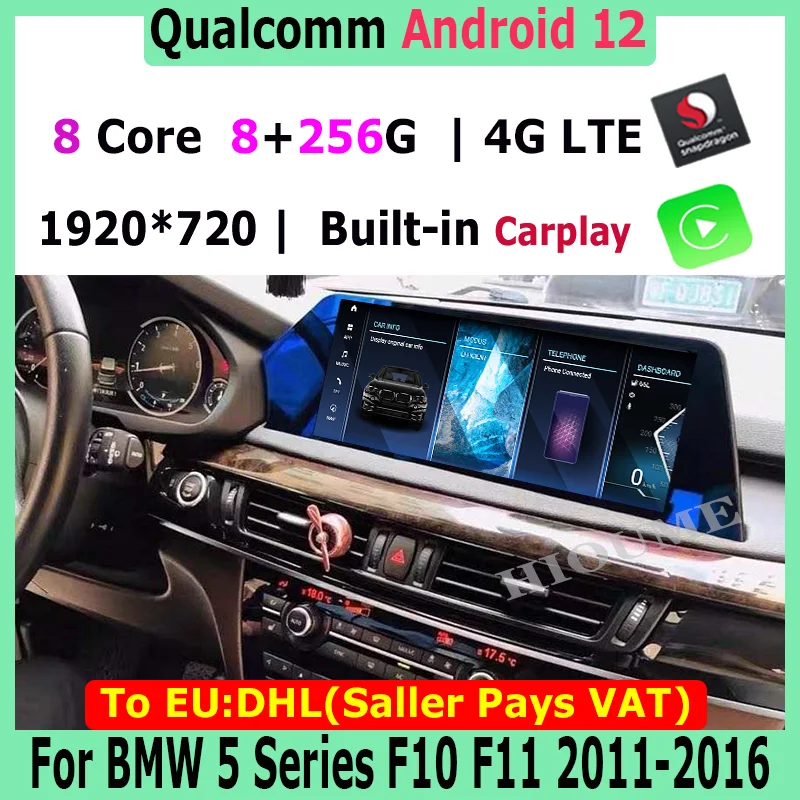 

Car Radio Stereo Video 12.5" Android 13 Blade screen Multimedia Player Auto radio GPS For BMW 5 Series F10 F11 520d 2011 - 2017