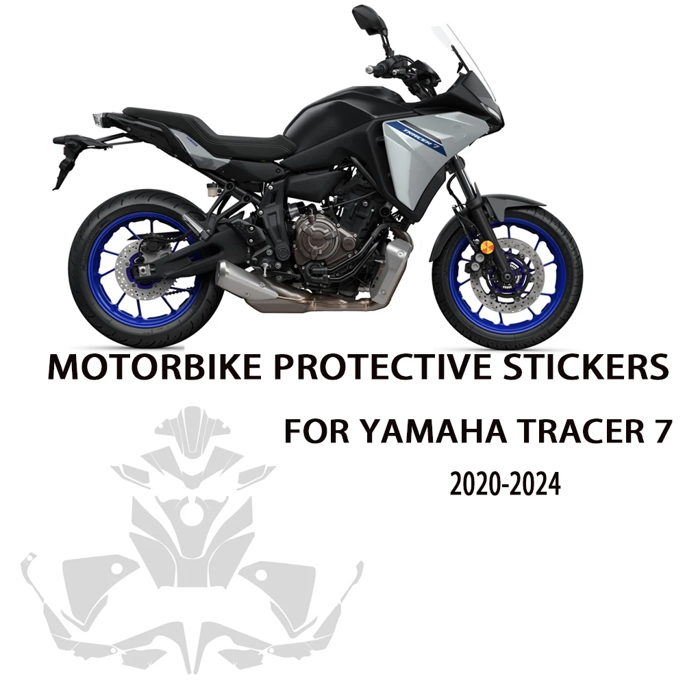 For Yamaha TRACER 7 Paint Protection Film Complete Anti-scratch TPU Tracer 7 Protective Accessories 2020-2024  Motorcycle PPF