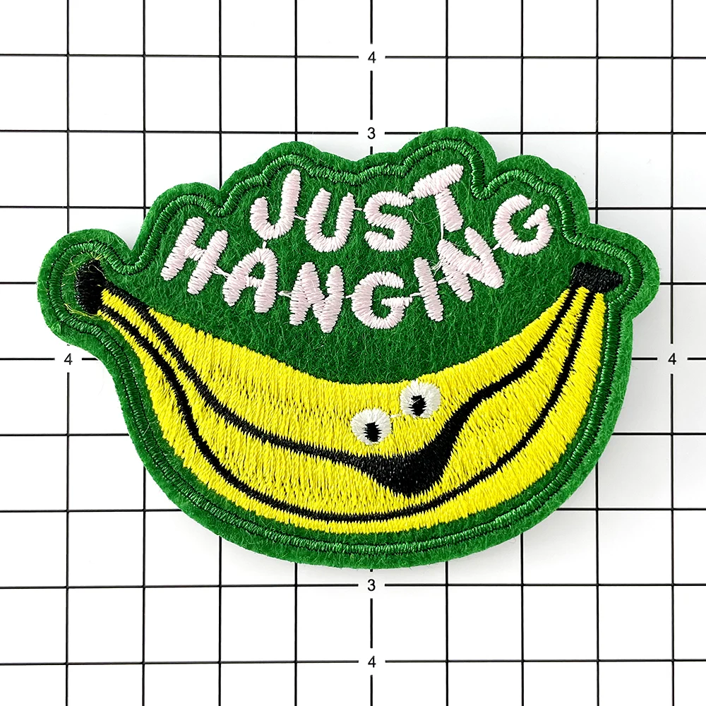

Banana Iron on Patches Mend Decorate Jeans Bag Clothes Apparel Sewing Decoration Applique Patch Cloth Embroidery Badges