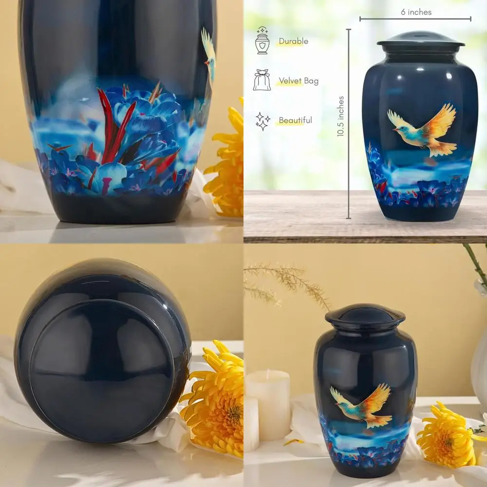 

Adult Memorial Urn for Ashes, Unisex, Holds Up to 200lbs, Ideal for Funeral or Home Display