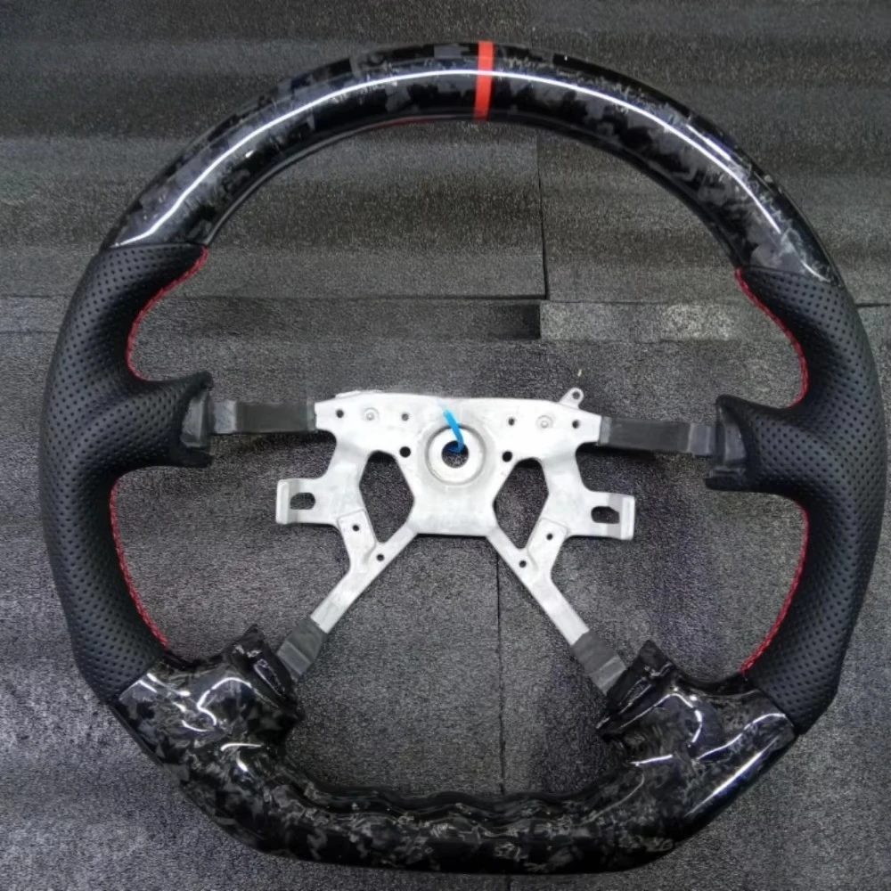 Customized Forged / Matte / Gloss Real Carbon Fiber Steering Wheel for Nissan  Patrol Y61 2013-2020