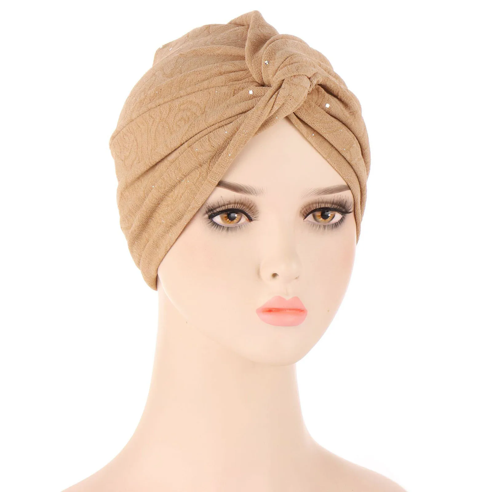 Women Turbans Knot Pre Tied Bonnet Cap Headwraps Hats