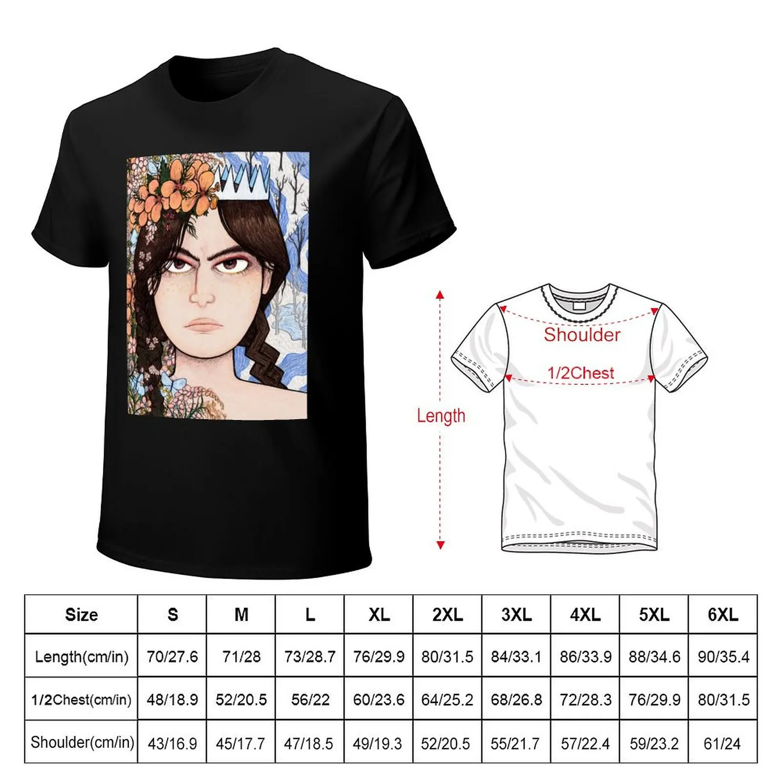Core And Persephone T-Shirt Work Short Sleeve Cotton Top