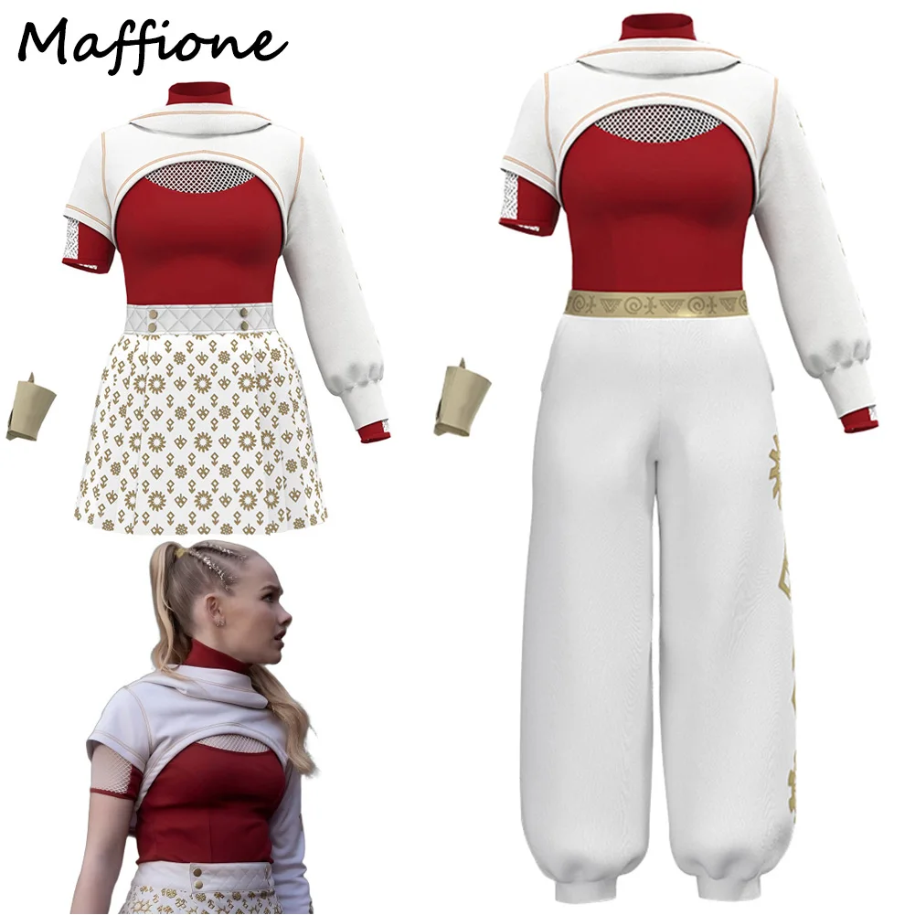 

Adult Kids Nova Cosplay Costume 2025 Movie Zombies Disguise Roleplay Girls Dress Top Pants Outfits Child Halloween Party Suits