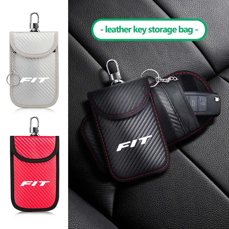 Étui de blocage de signal pour clé de voiture Honda, cage de Faraday, pochette pour télécommande, sac de blocage RFID sans clé, Mugen Insight CITY CIVIC XR-V CR-V Si RR
