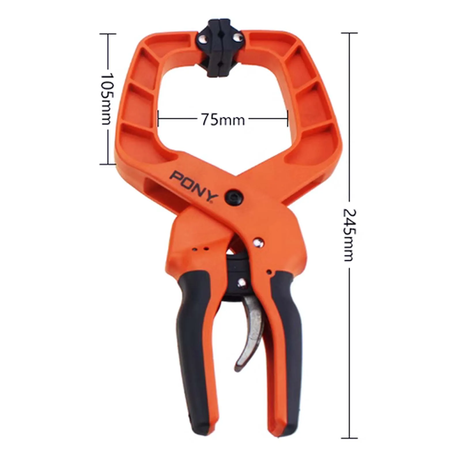 Woodworking Fixing One-handed Clamp, Quick Ratchet Plastic Wood Carpenter Spring Clamps Tool