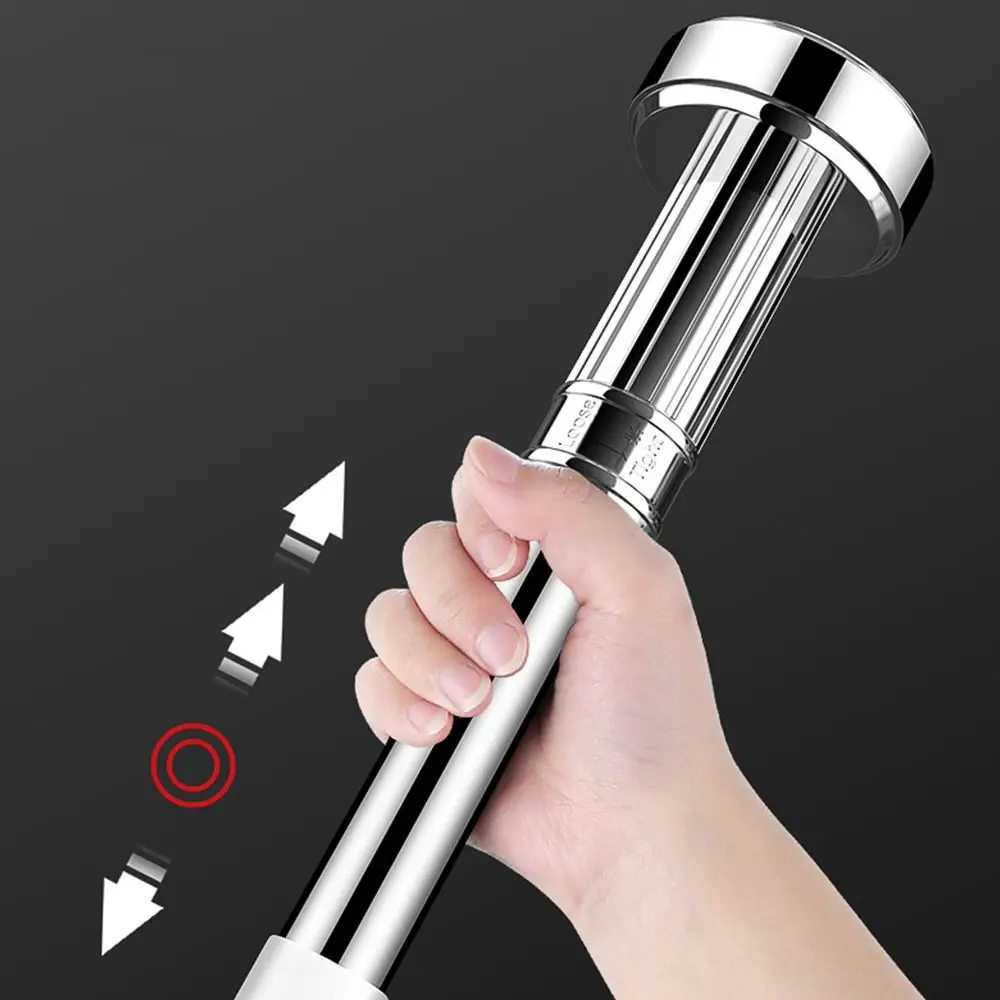 Stainless Steel Clothes Drying Rack No-Drill Adjustable Telescopic Pole 35-80cm Flexible Curtain Rod for Balcony Bathroom