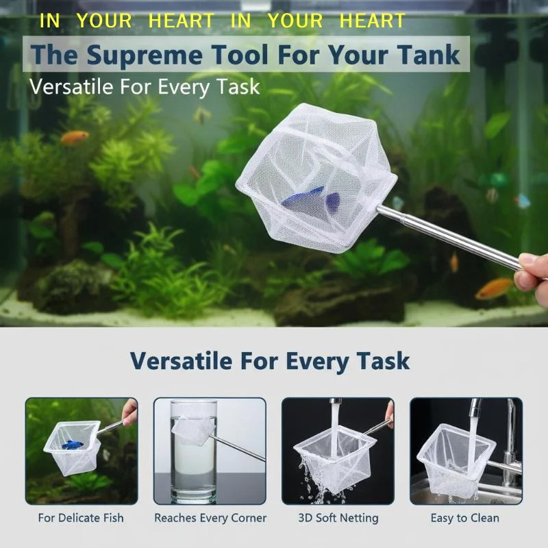 【X】Rete telescopica 3D per acq - Aquarium Fish Net Small recensione e prezzo
