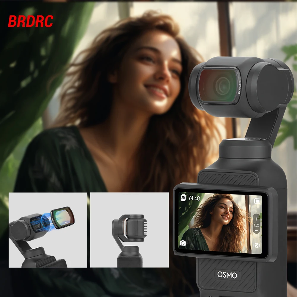 

Комплект фильтров для объектива brдрк UV ND для DJI OSMO Pocket 3 ручной карданный фильтр ND8 ND16 фильтры регулируемые CPL аксессуары