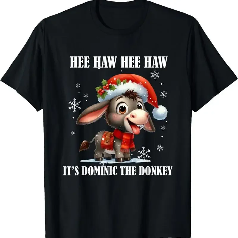 Funny Christmas Italian Donkey Dominic The T Shirt
