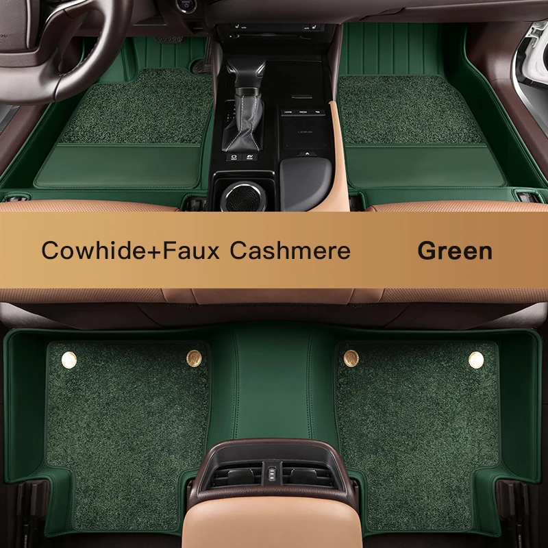 Custom Fit Car Floor Mat High Quality Cowhide ECO Material for 98% Over 3000 Models 5-seats Car for Only Left Hand Drive