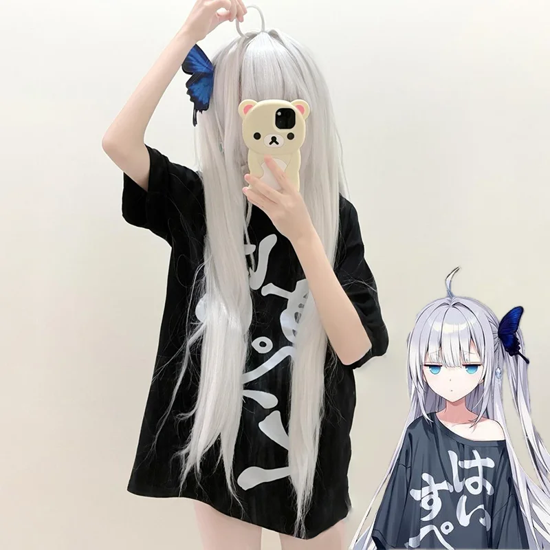 

Game GINKA Ginka Cosplay Costume Adult Unisex T-shirt Printing Pullover Home Casual Wear Uniform Top Christmas Halloween Outfits
