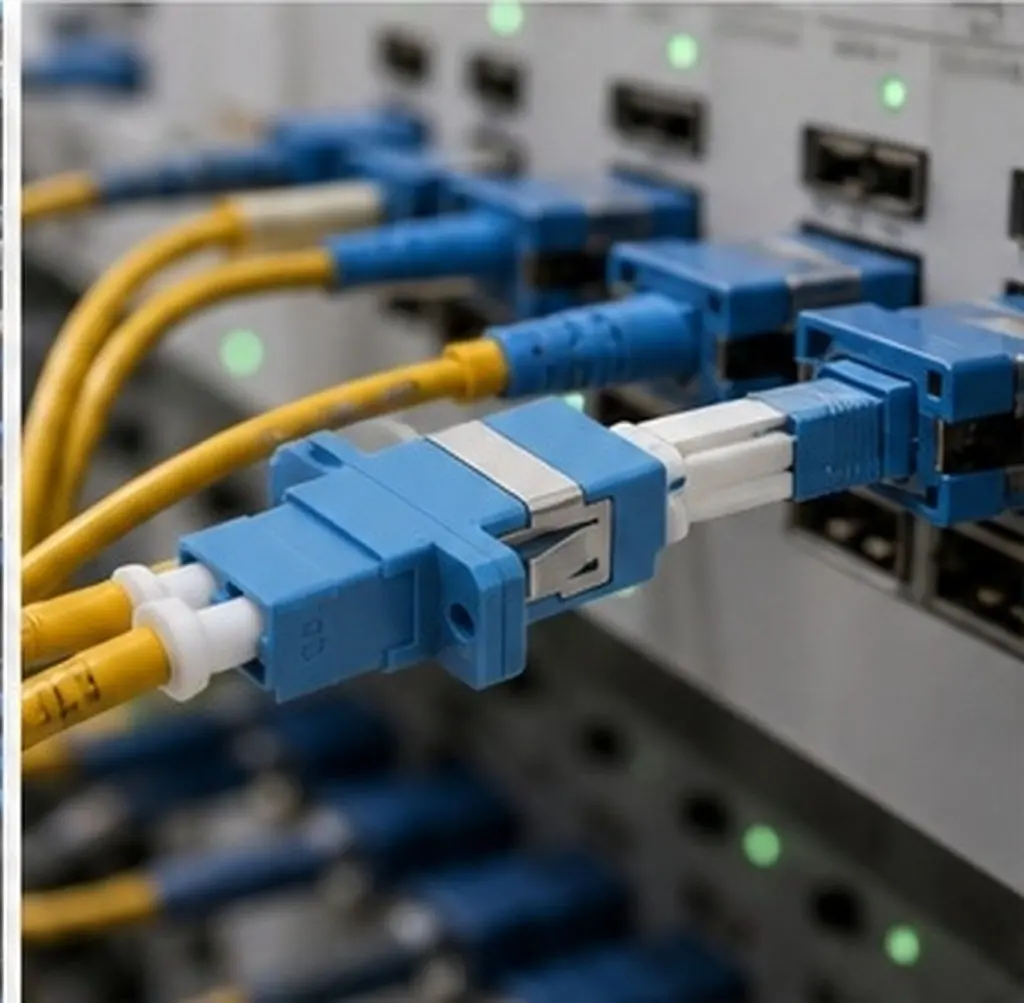 5Pcs Lc Fiber Adapter Flange Coupler for Fiber Networking Cable Connector Kit Easy Installation Stable Connection