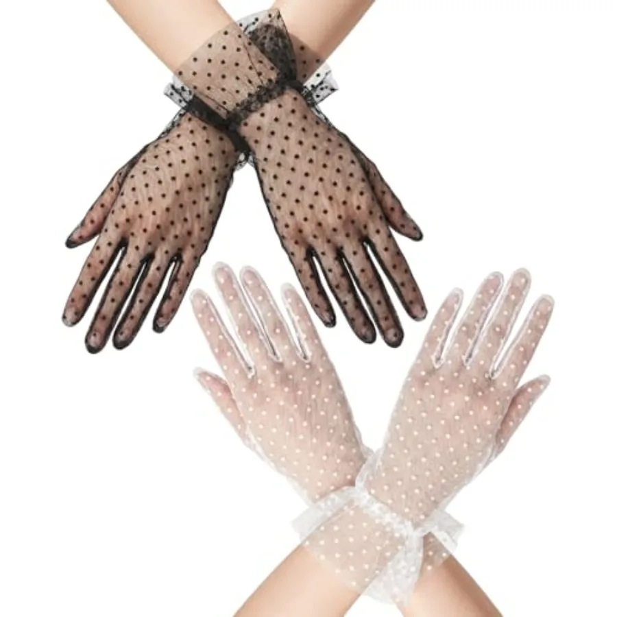 Elegant Lace Gloves for Women Tea Party Accessories