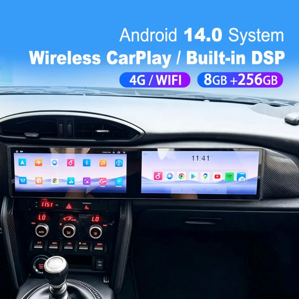 

10.25" Dual Screen Carplay Android Car Multimedia Automotive For Toyota 86 For Subaru BRZ 2012~2019 GPS Navi Car Radio Head Unit