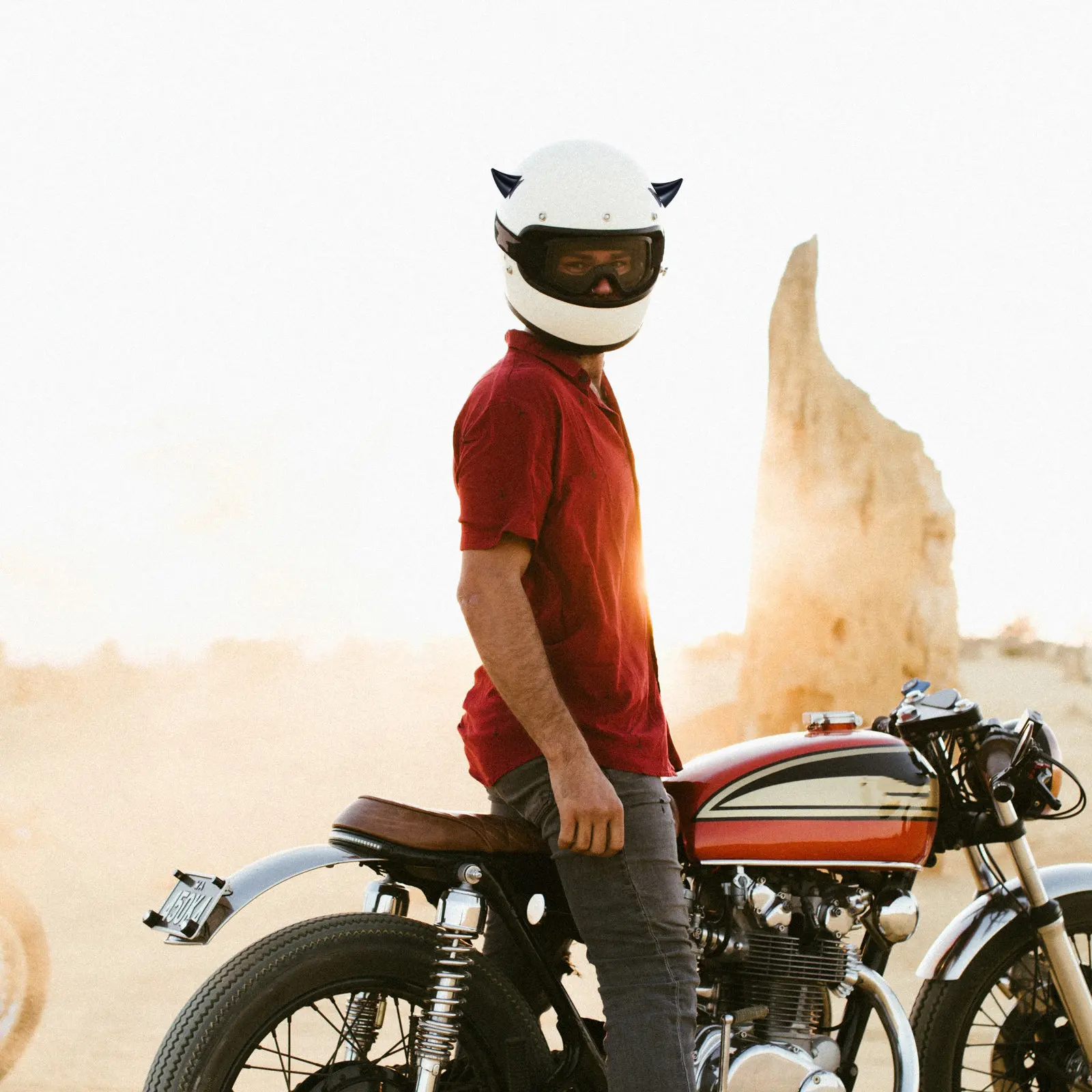 

Набор из 6 милых декоративных рожек дьявола с креплением на присосках, совместимый с шлемами для мотоциклов, велосипедов, скутеров, сноубордов