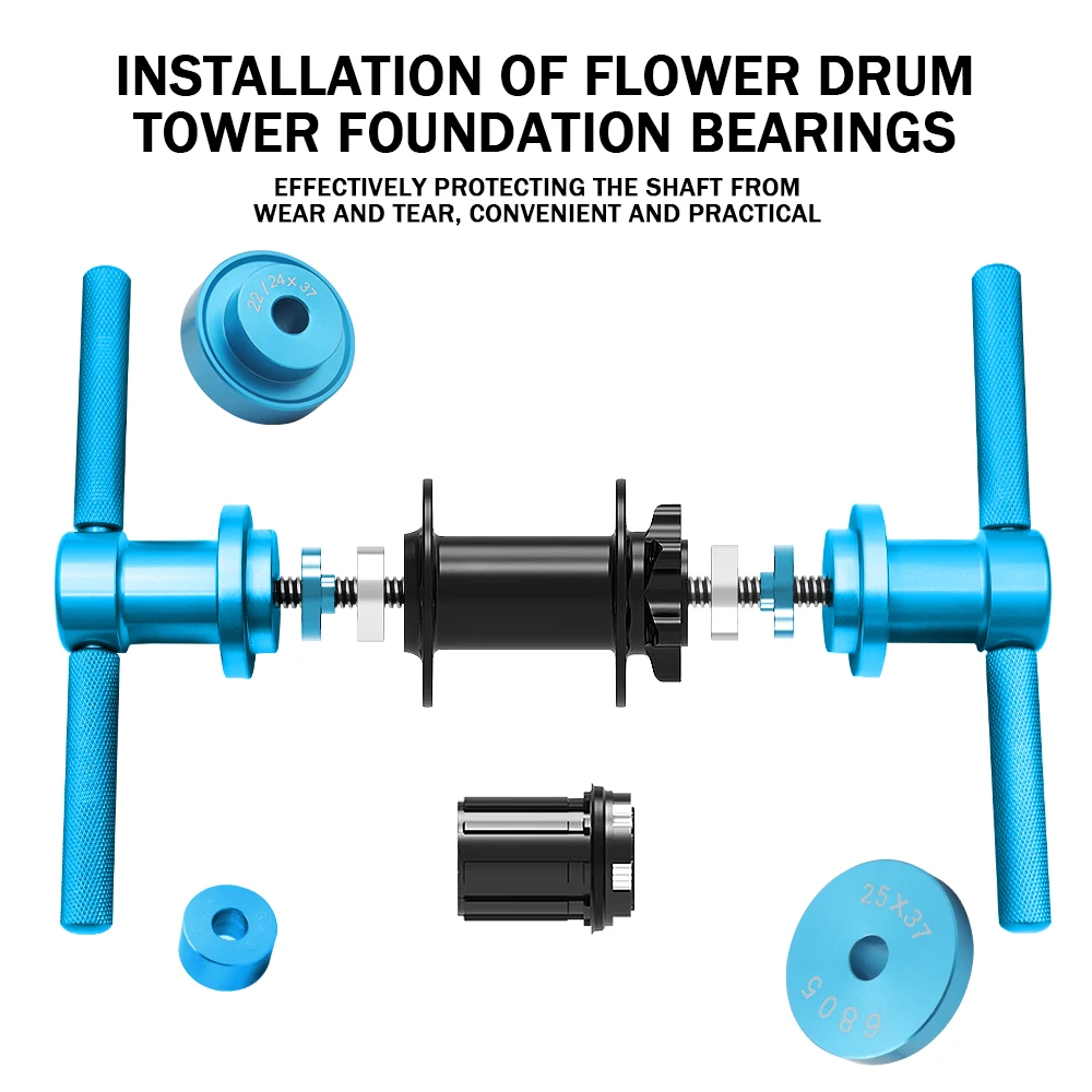 Imprensa de rolamento para bicicleta hub quadro roda suporte inferior bb ferramenta rolamento 6901/6902/6903/6801/6802/6803