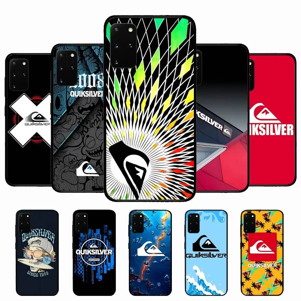 Surf Brand Q-QuiksilverS Logo Phone Case Silicone PC+TPU For Samsung S10 20 30 22 23 24 Plus Lite Mobile Cases