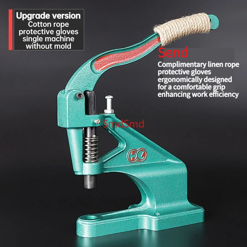Desktop Hand-operated Buttoning Machine, Four-piece Buttoning Nail Set 831/633 Button Installation Tool
