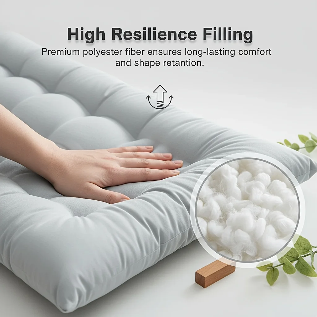 Outdoor Patio Lounge Chair Cushion Suspended Bed Pillow Breathable Cool Seat Cushion Multifunctional Cushion for Bed Sofa Chair
