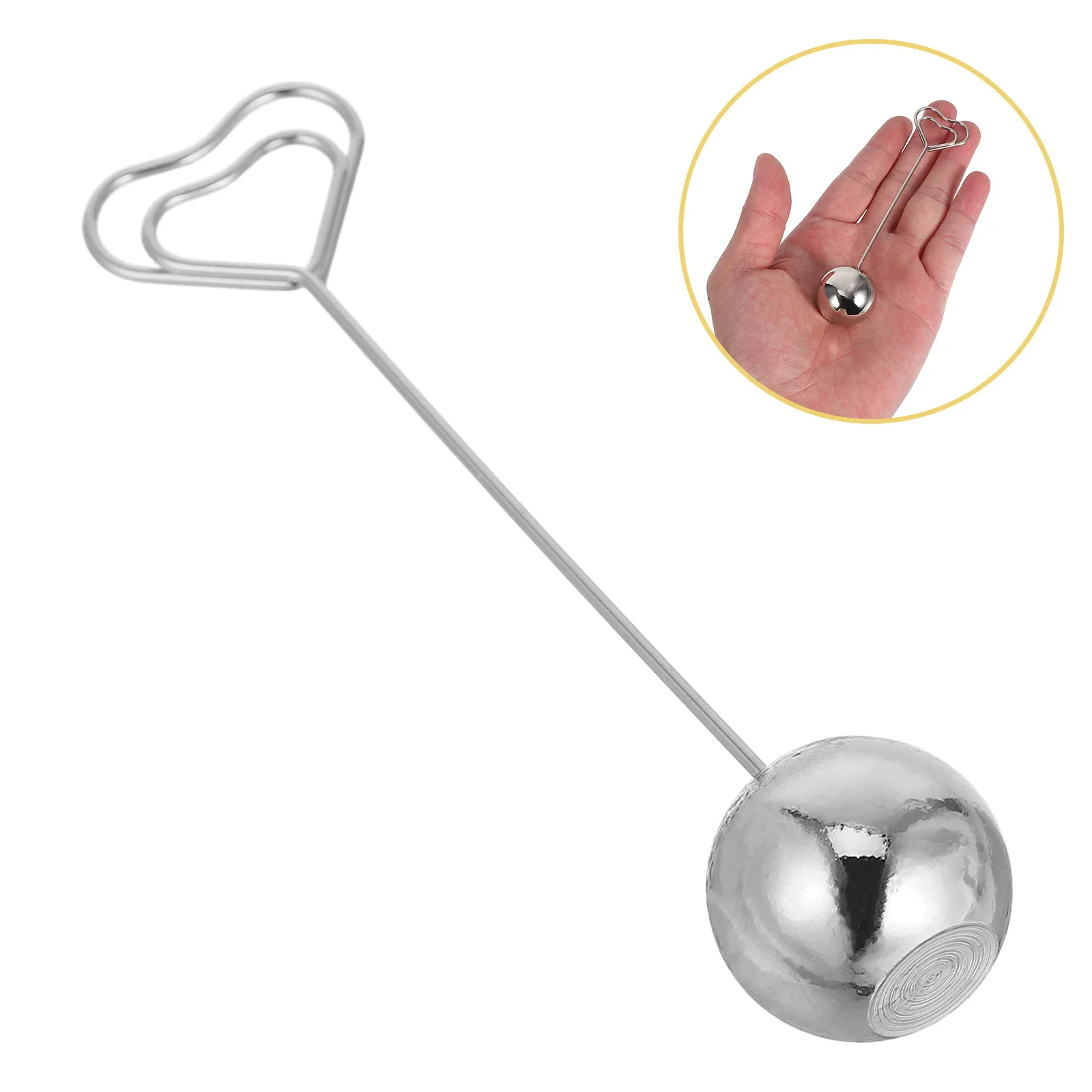 Clip de foto con Base de Metal, soporte para notas de escritorio, tarjetero creativo desmontable, número de mesa de boda, notas de oficina, Clip de corazón