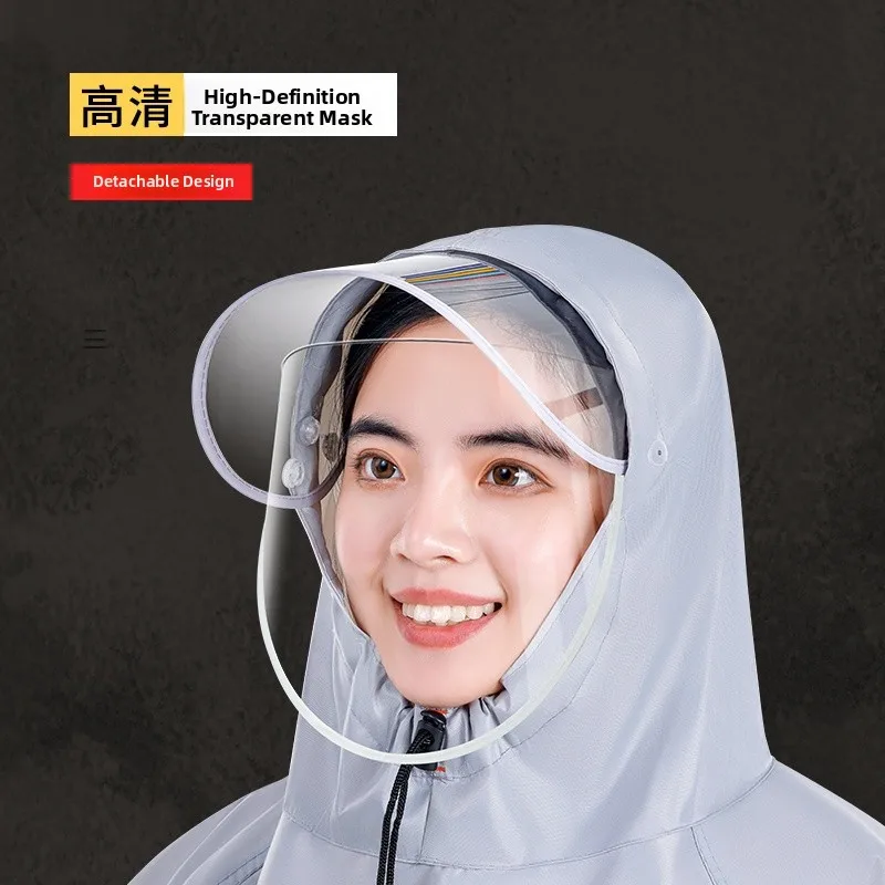 

Unisex Bicycle Riding Raincoat Full Body Waterproof Oxford Cloth Adult Student Single Rider Bike Rain Poncho Men's Women's Cy...