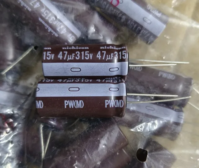 

30 шт./партия, алюминиевый электролитический конденсатор nichicon серии PW 10 х30 мм, 315 в, 47 мкФ