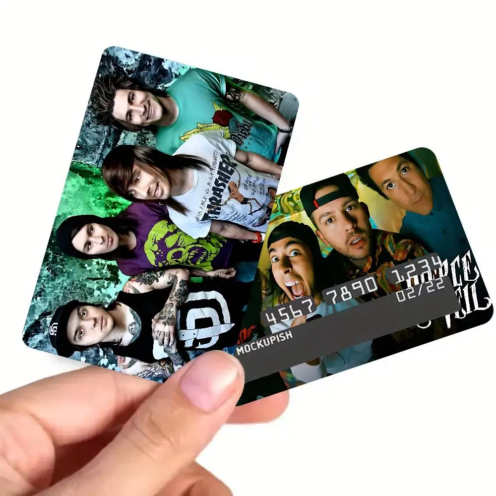 Rock Band P-PinK F-Floyd Game Film Cover Sticker Case for Small Chip Credit Debit Card Front Side