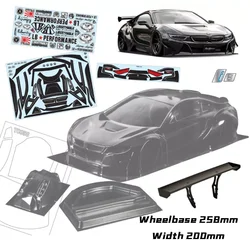 1/10 RC PC shell body I8 super car LB Wide body no paint shell 200mm larghezza 260mm interasse per 1/10 drift touring hsp mst d5s