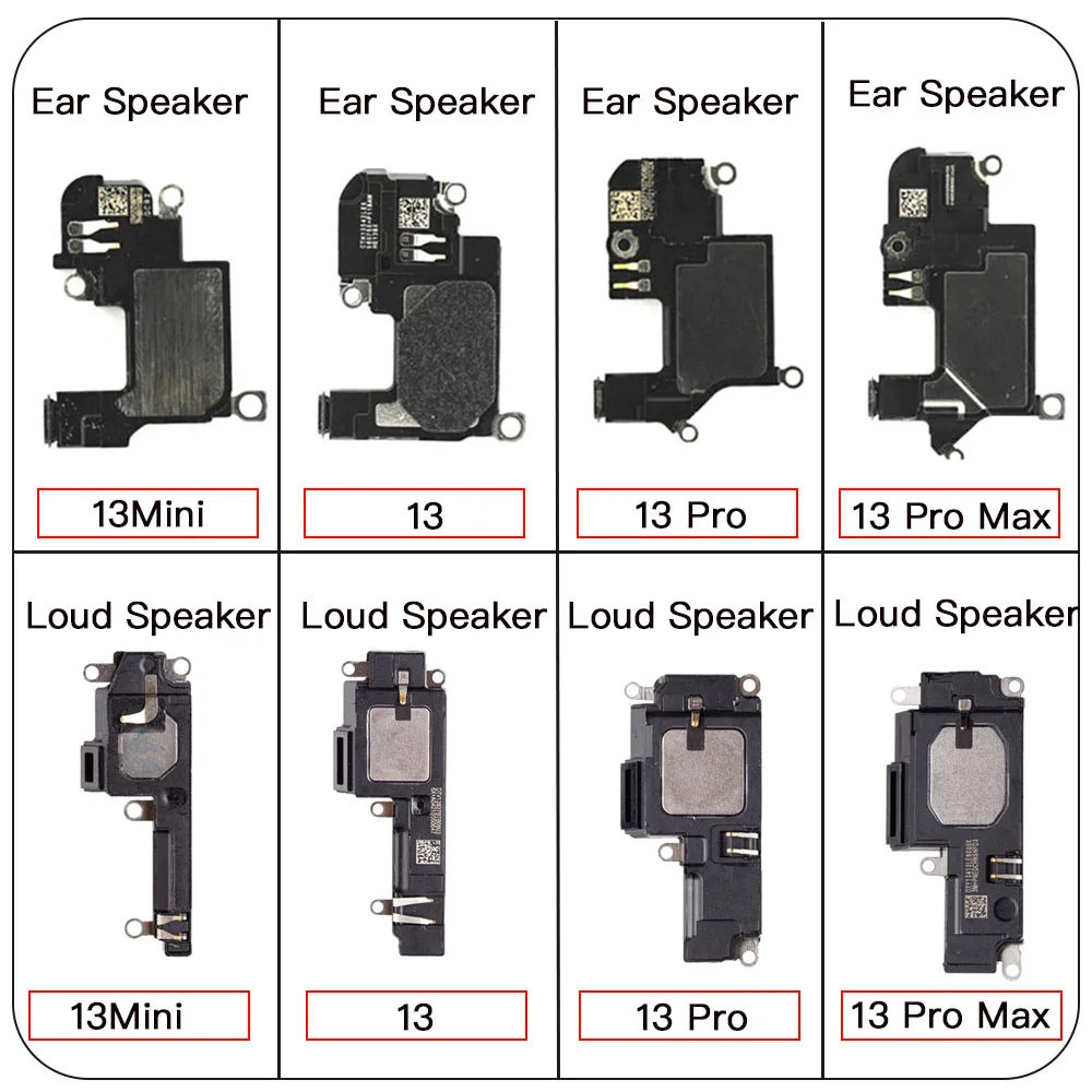 

Ear Piece Loud Speaker Replacement For iPhone 13 Mini Pro Max Bottom Upper Sound Unit Ring Speaker