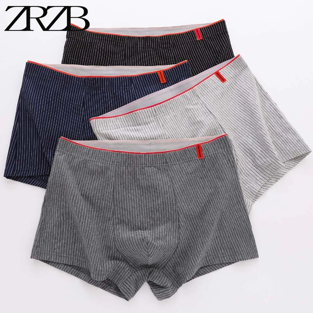 

4PCS/lot Men's Panties Underwear Milk Silk Soft Comfortable Men Underpants Antibacterial Breathable Male Boxer Shorts Classic