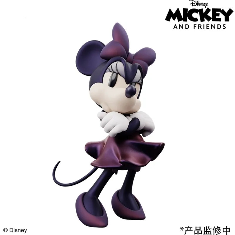 Disney Angry Minnie 28cm Cool Cartoon Wave Hand-made Exquisite Desktop Cabinet Ornaments Collection Model Children Birthday Gift