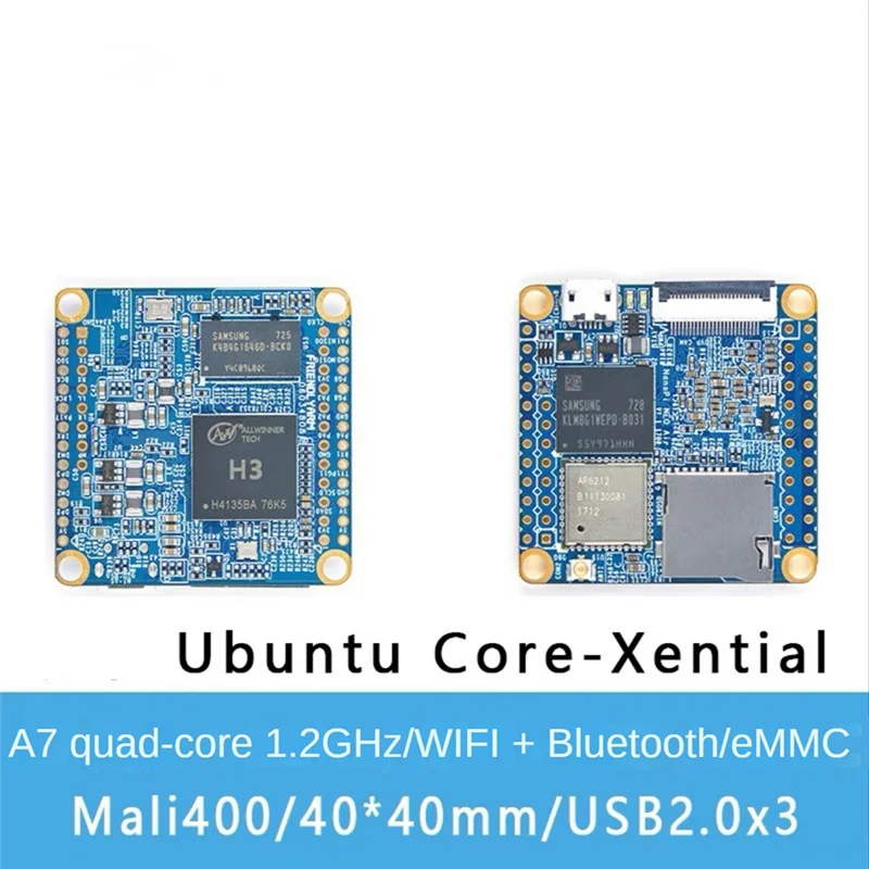 

1 комплект для макетной платы Nanopi Neoair 512 МБ ОЗУ Wi-Fi и Bluetooth 8 ГБ Emmc Allwinner H3, четырехъядерный процессор Cortex-A7 Ubuntucore