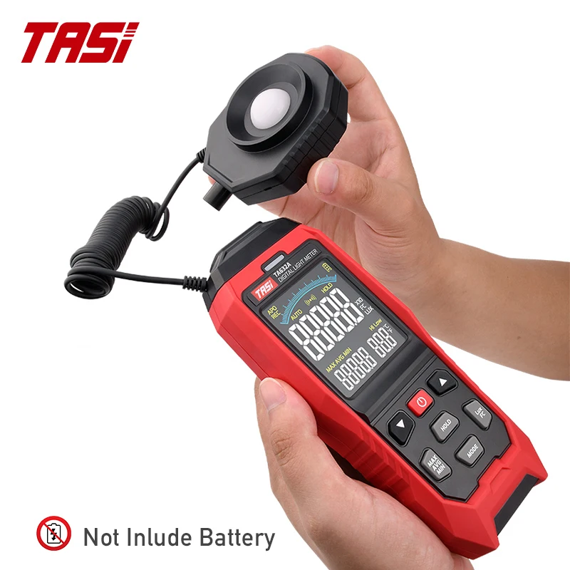 Lux/Fc Photometer Environmental Tester Camping  Detachable Probe Illuminometer Digital Light Meter Photography Luxmeter