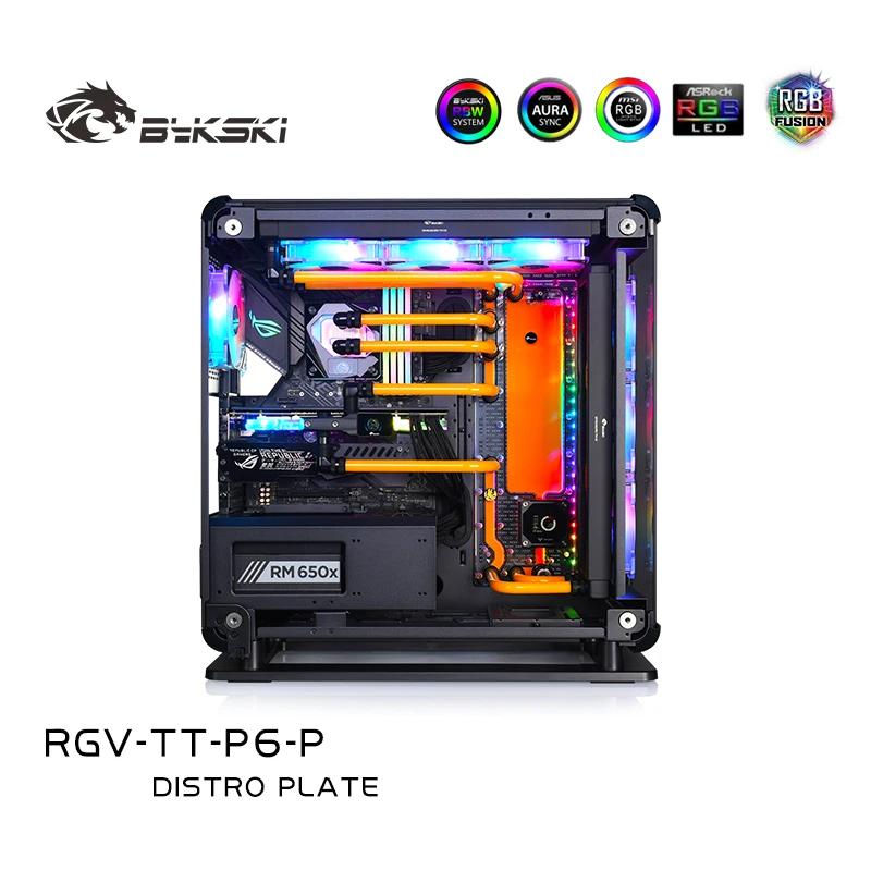 

Bykski Acrylic Distro Plate /Board Cooler Solution for Thermaltake Core P6 TG Case /Kit for CPU and GPU Block /Instead Reservoir