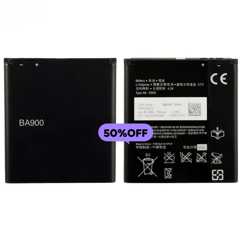 0 Cycle BA900 Battery for Sony Xperia TX LT29i J ST26i L C2105 Phone High Quality Replacement Lithium Polymer Bateria with Tools