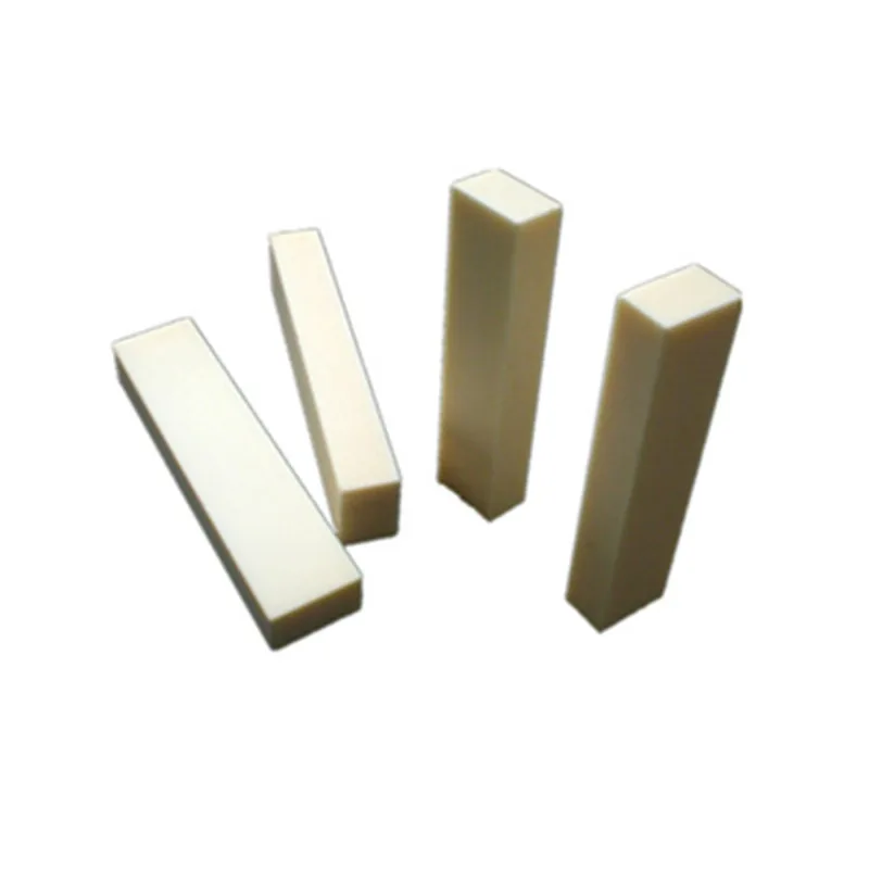 Alumina ceramic solid square bar flat block insulation industrial ceramic customize high temperature resistance al2o3 square rod