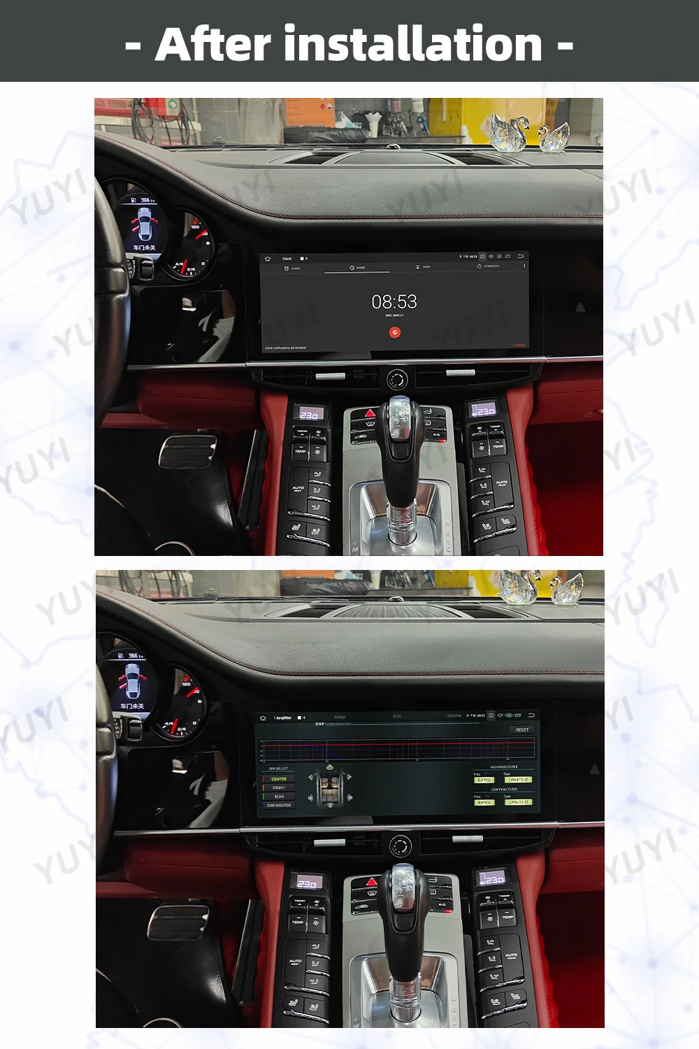 6,5-Zoll-Autoradio für Porsche Panamera 2013-2017 Android 12 GPS Navigation DVD Multimedia-Player, BT Auto Stereo