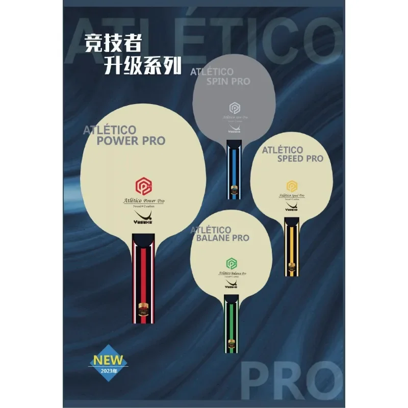 YASAKA Atletico Spin/speed/Balance/Power wood Table Tennis racket