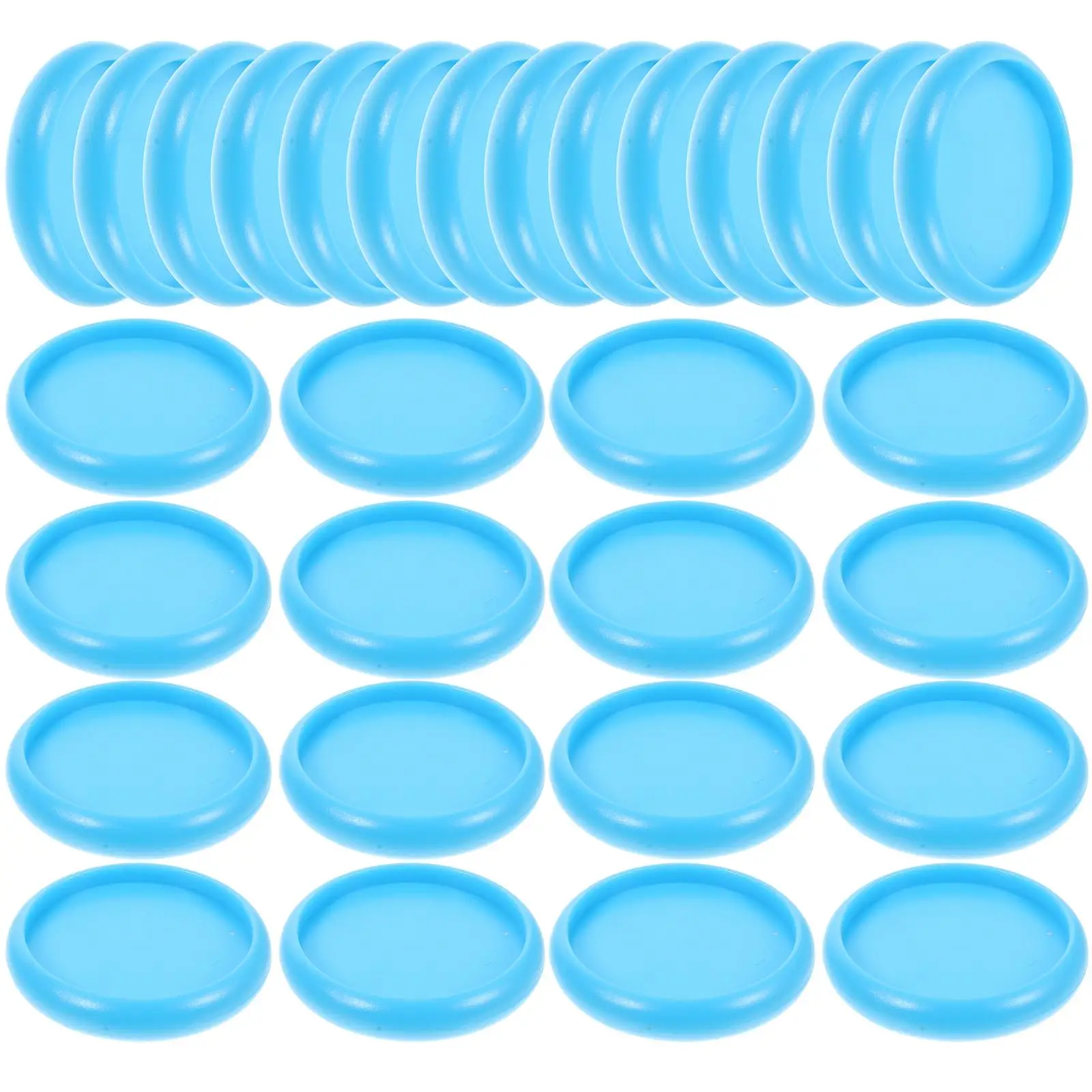 44 Pcs Disc Binding Buckle Clear Discbound Binders Mini Discs for Planner Rings Craft Stationery Accessories Adhesive