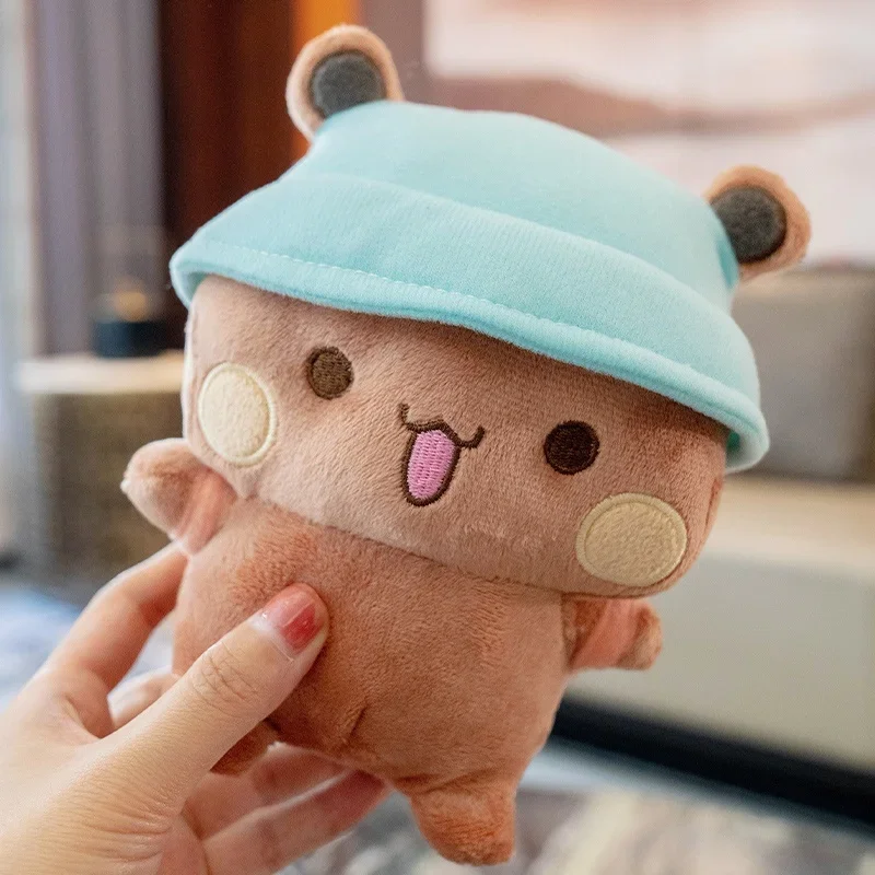 Adorable Cartoon Yier Bubu Dudu Plush Doll Panda Bear With Pink Backpack Soft Stuffed Animal Toys Home Decor Birthday Gift Girl